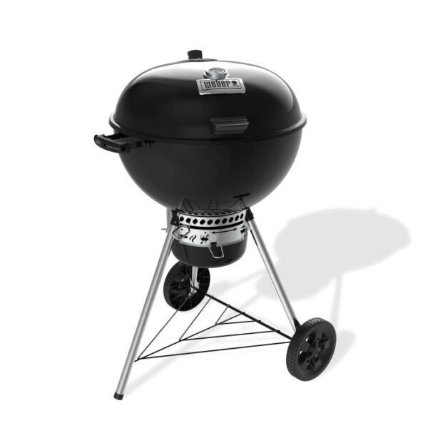 Barbecue a carbone Weber Master-Touch Premium E-5770 nero con termometro sul coperchio e ruote.