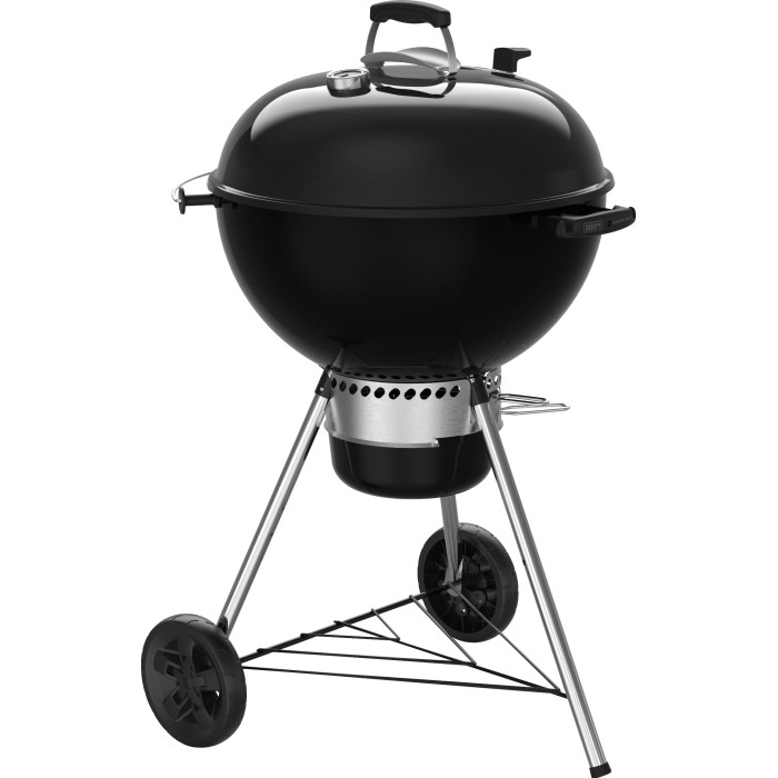 Barbecue a carbone Weber Master-Touch GBS E-5750 nero con coperchio e ruote.