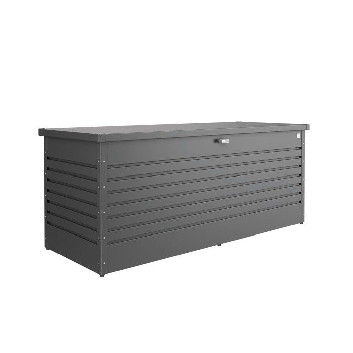 Biohort Box da esterno Gr. 200, grigio scuro metallizzato, ideale per riporre all'aperto.