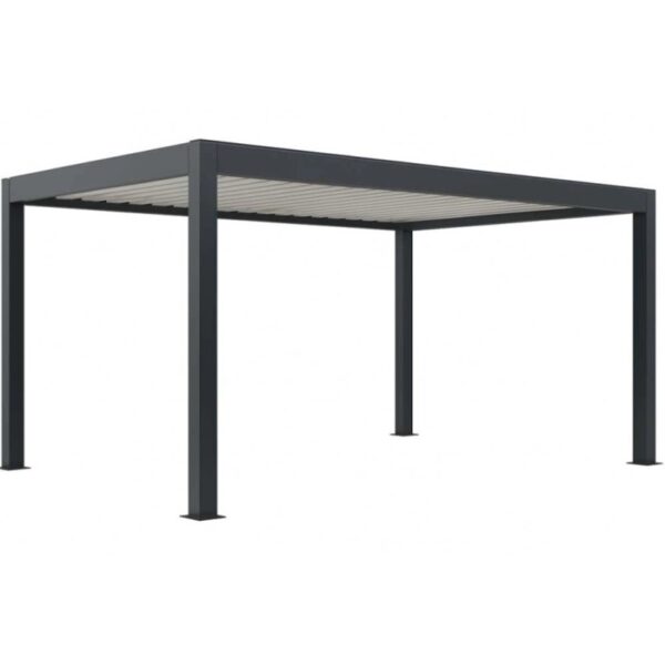 Pergola in alluminio Ulivo 400x400x258 cm antracite
