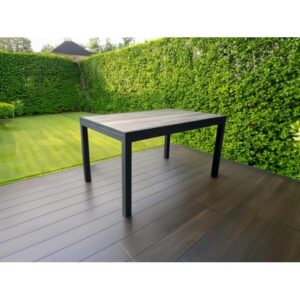 Tavolo allungabile da giardino in alluminio 135/270x90xH75 cm