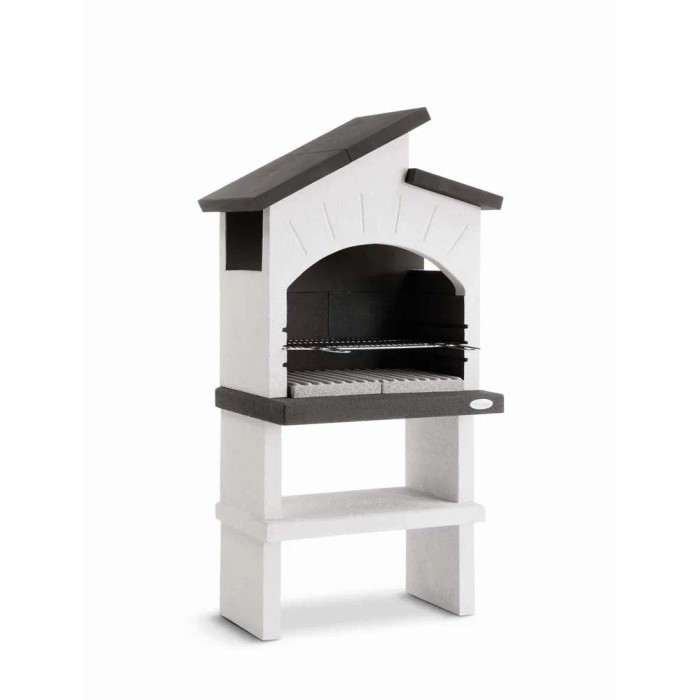 Barbecue a carbonella Palazzetti Vieste griglia 68x40 cm in cemento