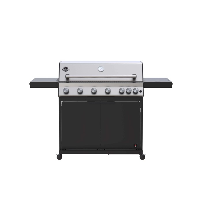 Barbecue a gas Jamestown Grill Kane 6 bruciatori 21 kW nero