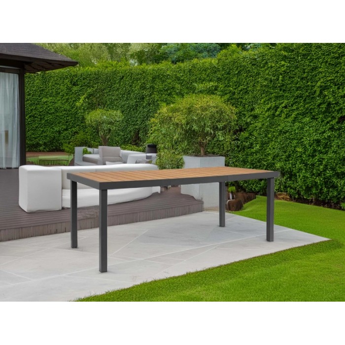 Tavolo da giardino in alluminio e polywood Niagara 190x90 cm