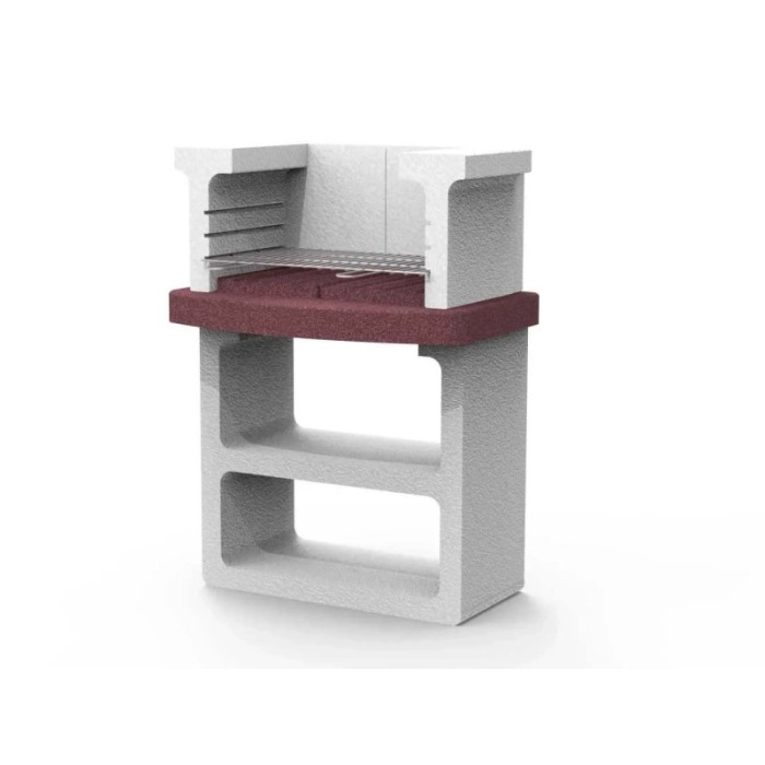 Barbecue a carbonella Ischia H 115 x L 90 x P 58 cm