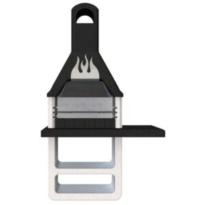 Barbecue in muratura Prometeo legna e carbonella griglia 67x40 cm