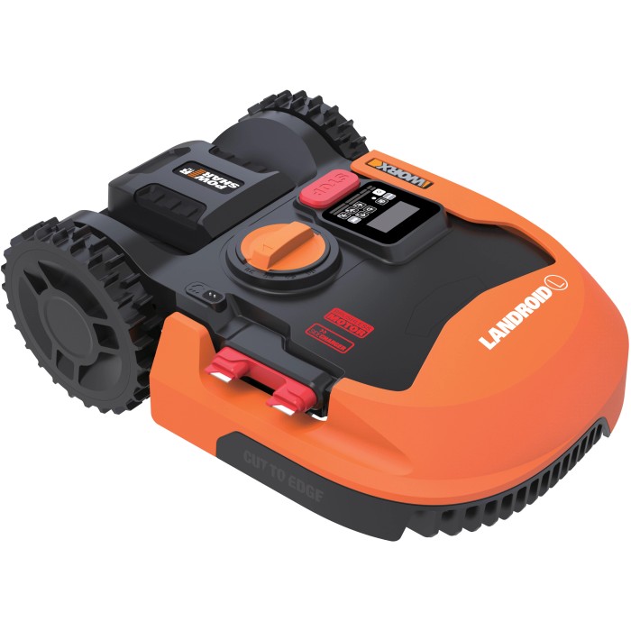Robot tagliaerba Worx Landroid L2000, arancio e nero, per prati fino a 2000 m².