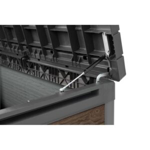 Baule da esterno Deco 100G 123x62x71 cm 380 l noce