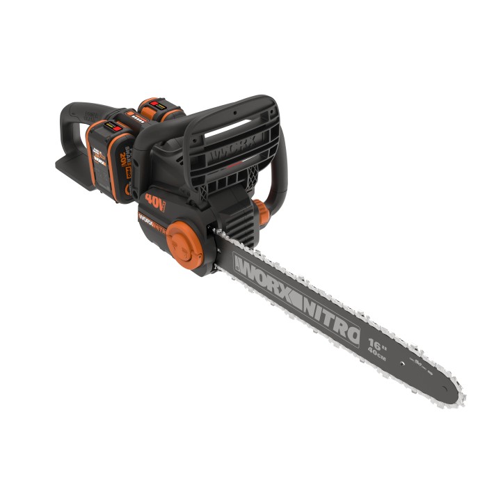 Motosega a batteria Worx Nitro 40V con barra da 40cm.