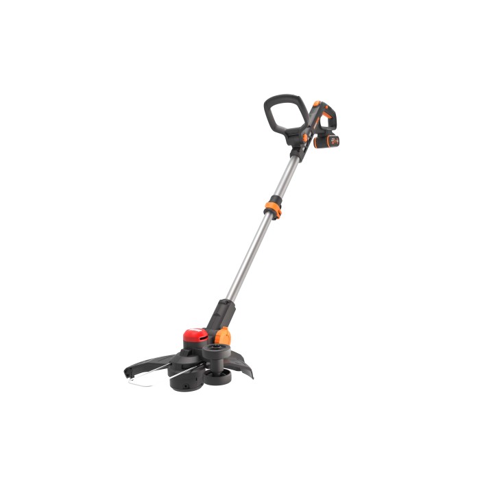 Tagliabordi a batteria per rifiniture precise del bordo del prato in giardino.