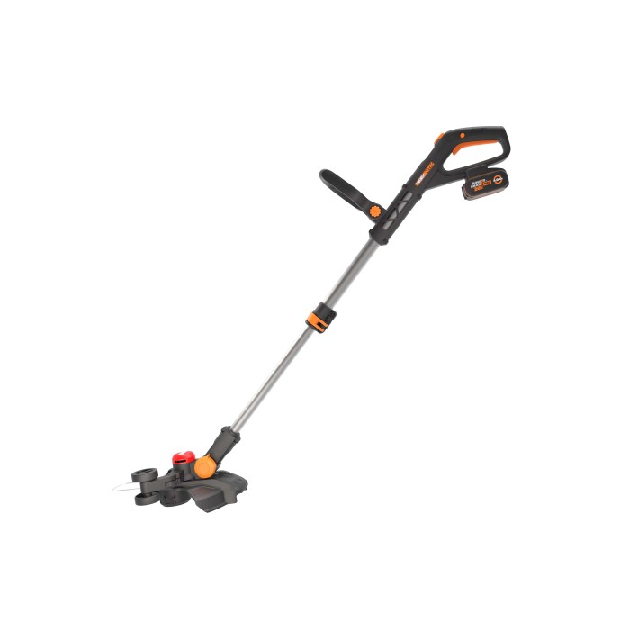 Tagliabordi a batteria t.b.t. per rifiniture precise del bordo nel giardino.