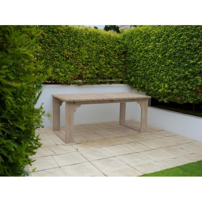 Tavolo allungabile da giardino Woodbury in legno 180/240x100xH75 cm
