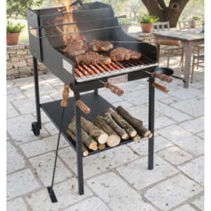 Barbecue a carbone e legna Cruccolini Fuocone Inox mod BA41