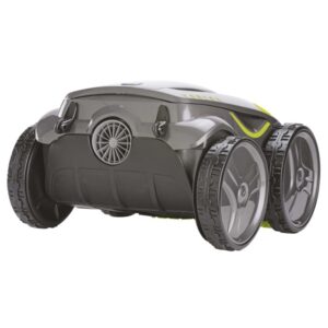 Robot pulitore per piscina Zodiac GV 5220, grigio, per fondo, pareti e linea di galleggiamento. Pulitore automatico con 4 ruote motrici.