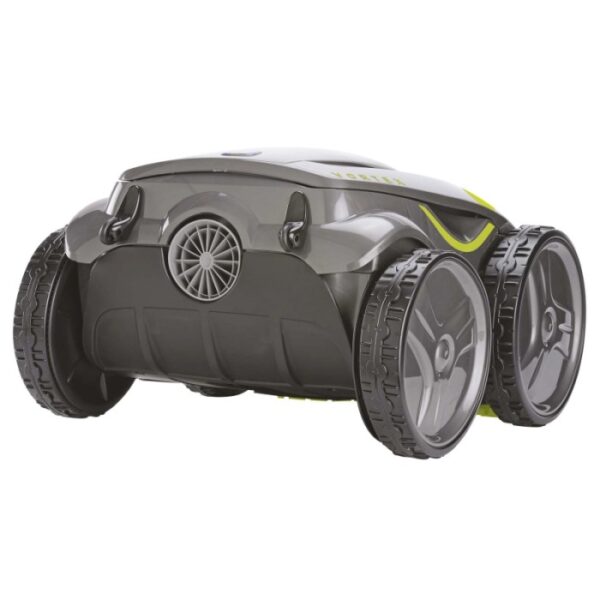 Robot pulitore per piscina Zodiac GV 5220, grigio, per fondo, pareti e linea di galleggiamento. Pulitore automatico con 4 ruote motrici.