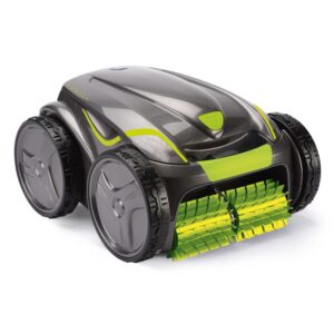 Robot pulitore per piscina Zodiac GV 5220 grigio con dettagli verdi per la pulizia di fondo, pareti e linea di galleggiamento.