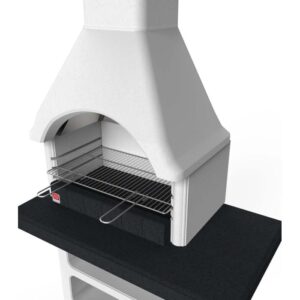 Barbecue in muratura Maribor legna e carbonella griglia 67x40 cm