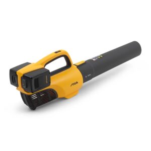 Stiga Soffiatore a batteria BL 300e set, giallo/nero, con batterie e caricabatterie.