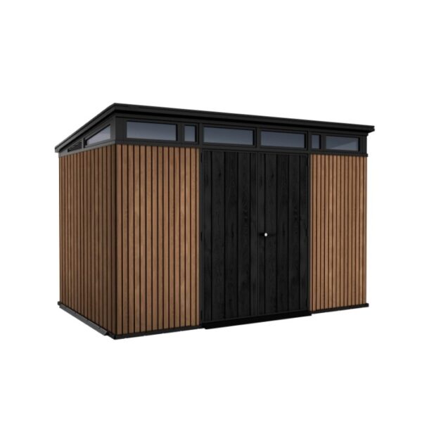 Casetta da giardino Keter in plastica Pent sp 20 mm marr.chiaro 7,4 m²