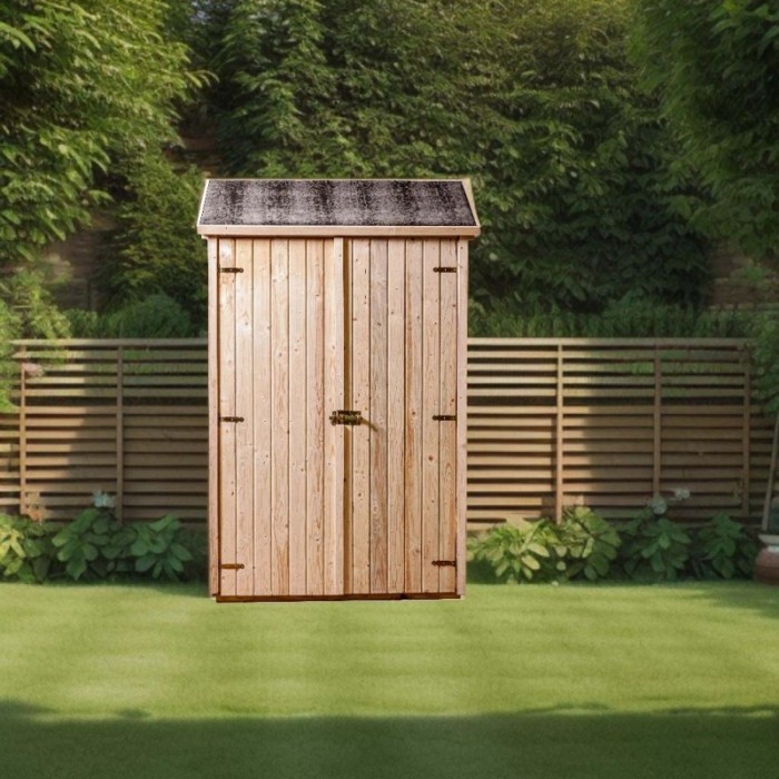 Casetta da giardino in legno sp 16 mm H206xL132xP65 cm