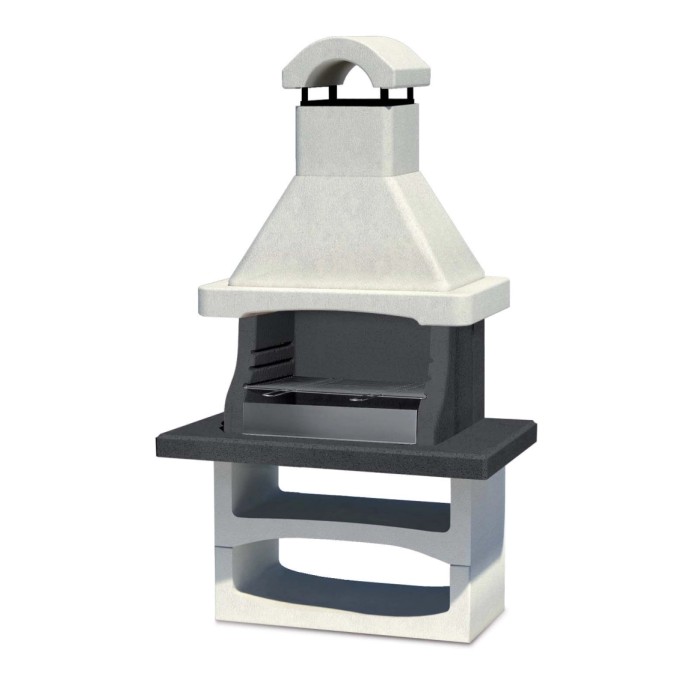 Barbecue in muratura Salamanca con parafiamma Inox e griglia 77x45 cm