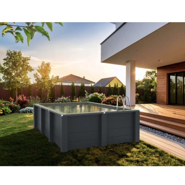 Piscina fuori terra in composite rettang Avantgarde Nova Gre 455x315 H 126 cm