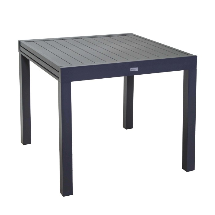 Tavolo da giardino allungabile Sullivan in alluminio antracite 90/180 cm H 73 cm