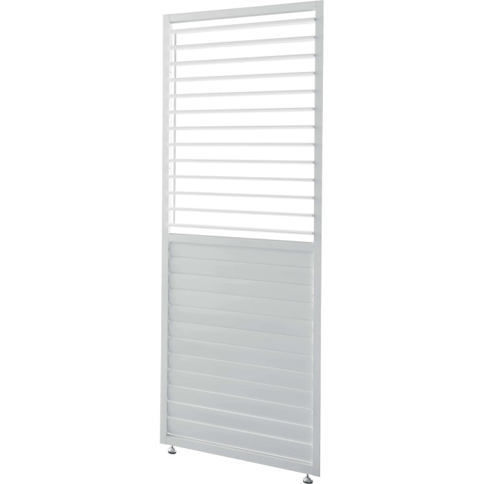 Pannello orientabile lamelle a persiana per pergola Myara L90 x H236,5 cm bianco