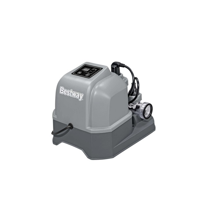 Sistema di trattamento dell'acqua per piscina Bestway grigio per acqua pulita.