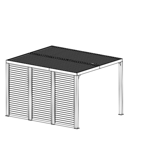 Veneziana in alluminio 360 cm per pergola 3630 e 3660