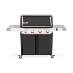 Barbecue a gas nero t.b.t. per giardino o patio.