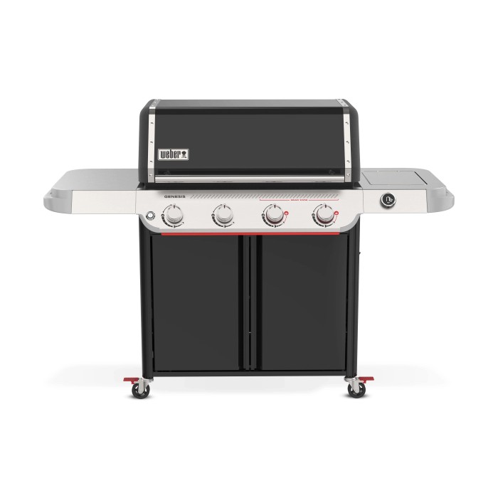 Barbecue a gas nero t.b.t. per giardino o patio.
