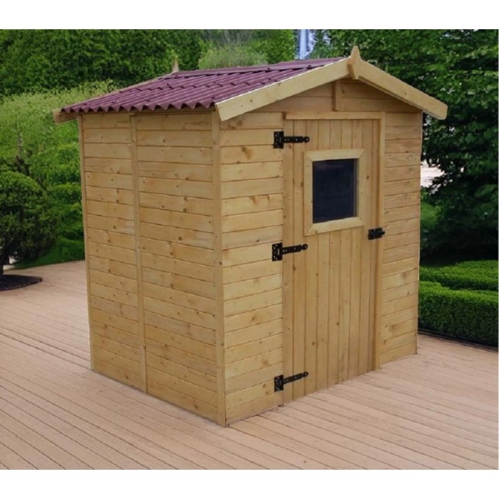 Casetta da giardino in legno sp 16 mm H204xL180xP187 cm