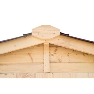 Casetta da giardino in legno sp 16 mm H204xL180xP187 cm
