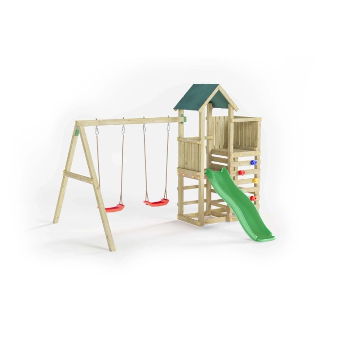 Gioco da giardino Chester con scivolo e altalene 308x335xh245 cm