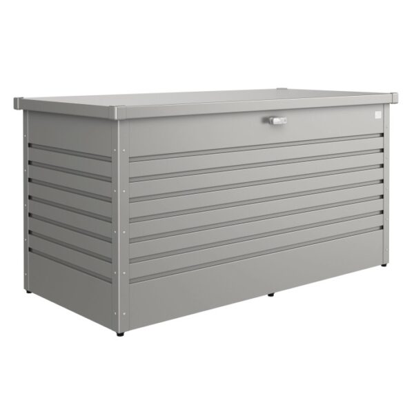 Biohort Box da giardino Gr. 160, Grigio quarzo metallizzato, ideale per riporre oggetti.