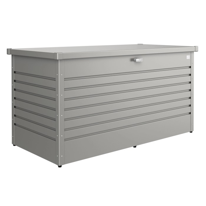 Biohort Box da giardino Gr. 160, Grigio quarzo metallizzato, ideale per riporre oggetti.