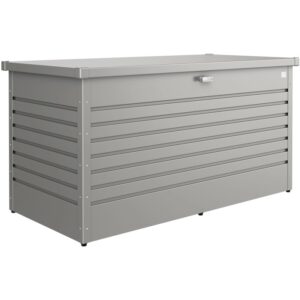 Biohort Box da giardino Gr. 160 in grigio quarzo metallizzato: box universale con serratura a cilindro.