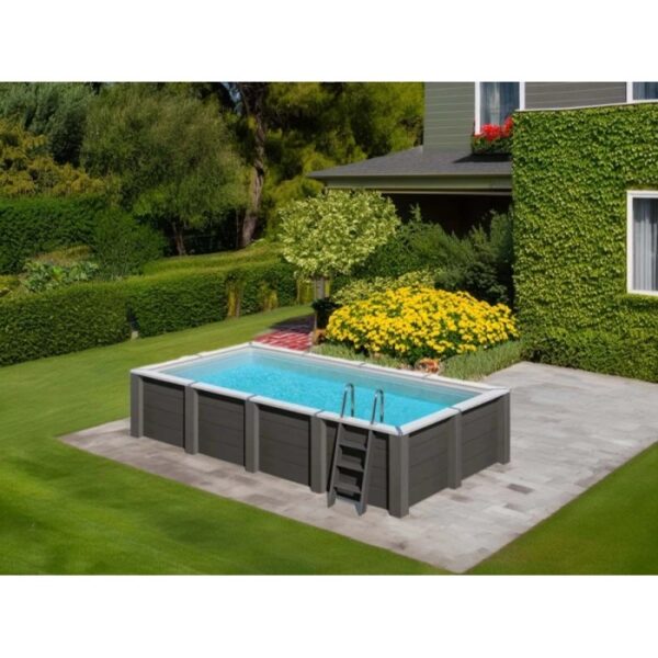 Piscina fuori terra in composite rettang Avantgarde Nova Gre 595x315 H126 cm
