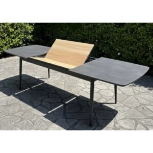 Tavolo allungabile da giardino Aster in alluminio 166-254x100x76 cm
