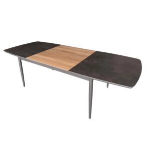 Tavolo allungabile da giardino Aster in alluminio 166-254x100x76 cm