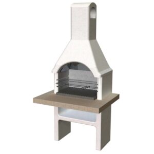 Barbecue in muratura Adige legna e carbonella piano lavoro 103x80 cm