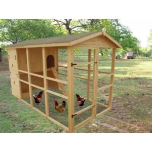 Pollaio a pannelli extra-large con rampa 160x324 cm