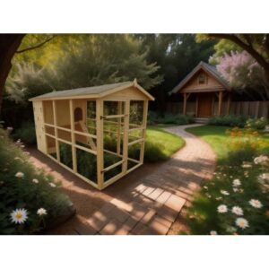 Pollaio a pannelli extra-large con rampa 160x324 cm