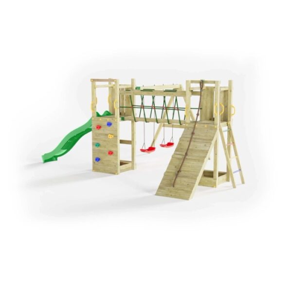 Gioco da giardino Maxi Funny con scivolo e altalene 525x398xh210 cm