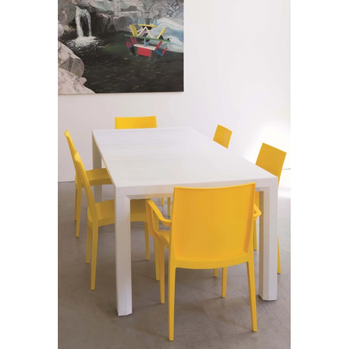Tavolo allungabile da giardino Brooklyn in polipropilene 93x160/230 cm