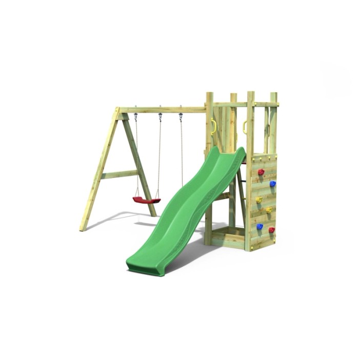 Gioco da giardino Funny con scivolo e altalene 345x284xh210 cm