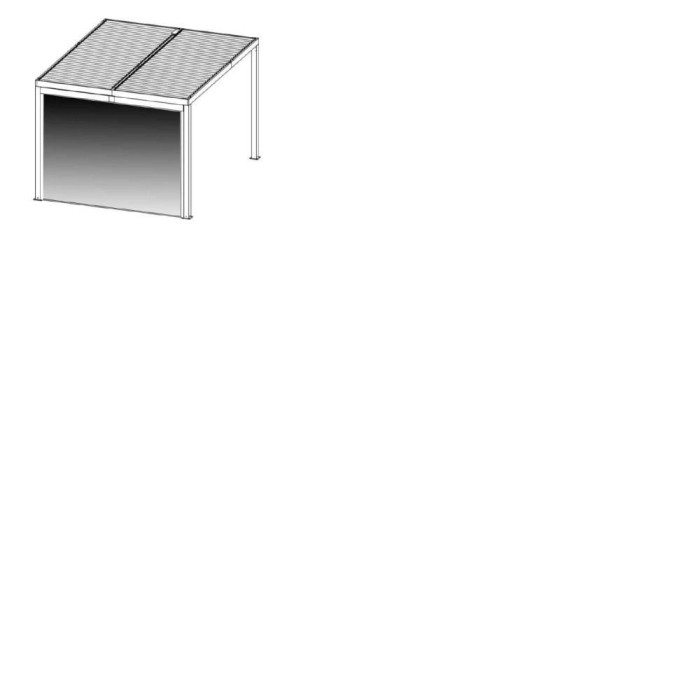 Tenda accessoria per pergola bioclimatica 2430 e 3630 antracite