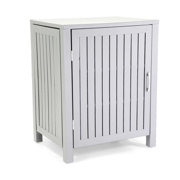 Mobile da esterno in alluminio bianco 70x54,5x90 cm
