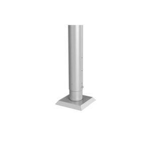 Palo Biohort per schermo privacy, 180 cm, argento metallizzato, da avvitare.